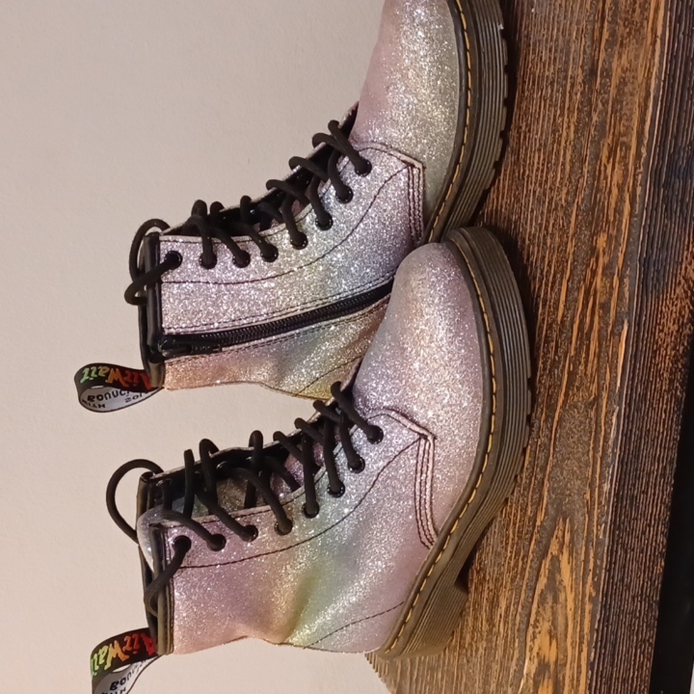 Dr. Martens glitter boots size 1